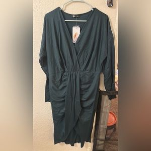 Women’s Runched Wrapped Body Con Dress